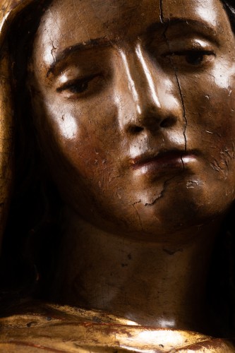 Renaissance - Pietà, attribué à Alonso Berruguete Bois doré et polychromé Début XVIe siècle