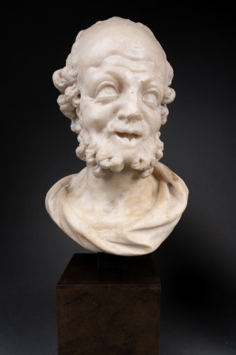 Pair of marble busts - Italy Late 17th century - Sculpture Style 