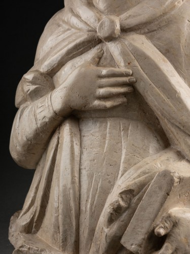 Renaissance - Demi-buste d'une Vierge de l'Annonciation - Italie  fin du XVe siècle