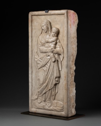 Madonna and Child in bas-relief - Italy16th century - 