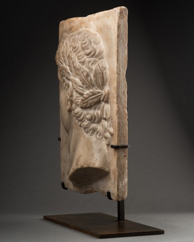 Presumed portrait of Domitian,- Marble bas-relief,  Italy 16th century - Renaissance