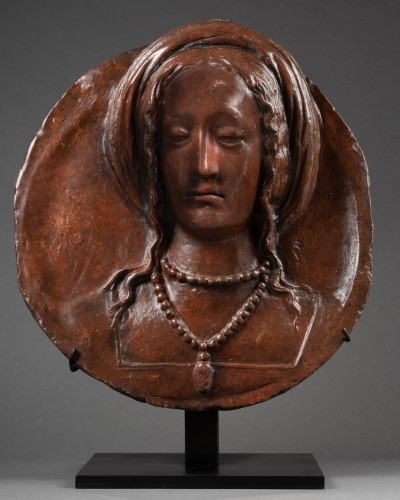 Sculpture  - Terracotta medallion - Italy 16th century
