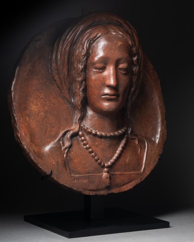 Antiquités - Terracotta medallion - Italy 16th century