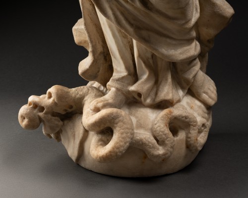 Sculpture  - Immaculate Conception in marble - Genoa Late 17th century