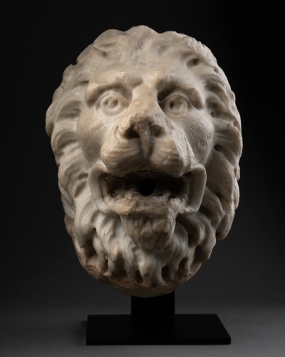 Marble lion heads - Italy 16th century - Sculpture Style Renaissance