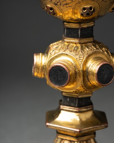 Calice en cuivre doré - Italie, Sienne  XVe siècle - Galerie Alexandre Piatti