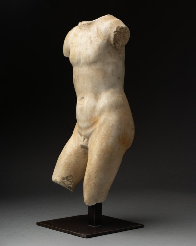 Male torso in marble Roman Period 1st-2nd AD - Ancient Art Style 