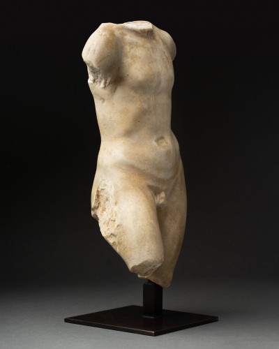 Antiquités - Male torso in marble Roman Period 1st-2nd AD