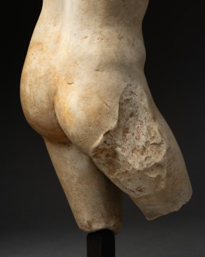Antiquités - Male torso in marble Roman Period 1st-2nd AD