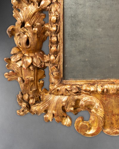 Miroir en bois doré - Émilie-Romagne XVIIe siècle - Galerie Alexandre Piatti