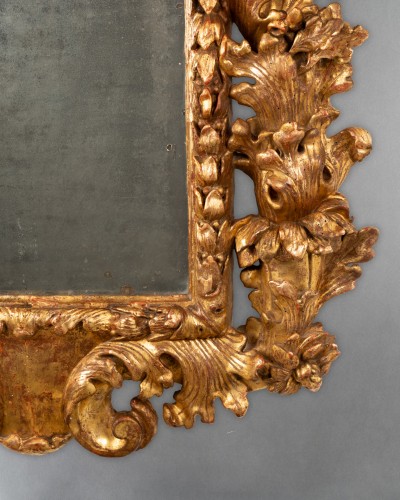 XVIIe siècle - Miroir en bois doré - Émilie-Romagne XVIIe siècle
