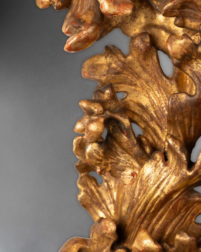 Miroir en bois doré - Émilie-Romagne XVIIe siècle - 