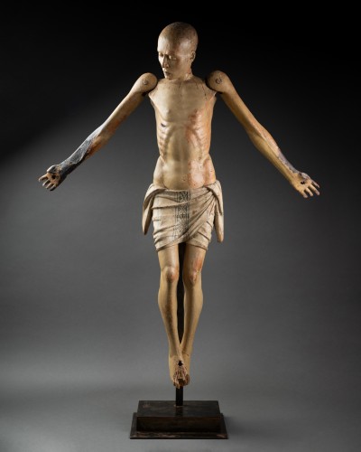 Religious Antiques  - Articulated Christ - Italy, Lombardy 15th century