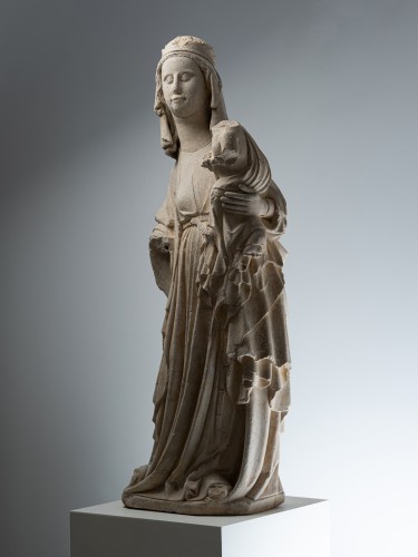 Moyen Âge - Vierge à l’enfant – Lorraine début XIVe siècle