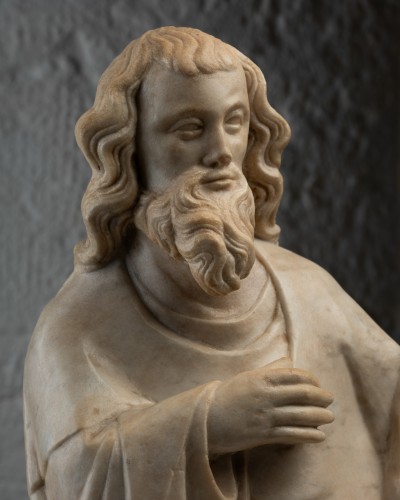 Sculpture depicting a saint – Île-de-France 14th century - Sculpture Style Middle age