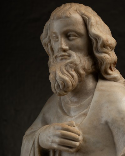 Antiquités - Sculpture depicting a saint – Île-de-France 14th century