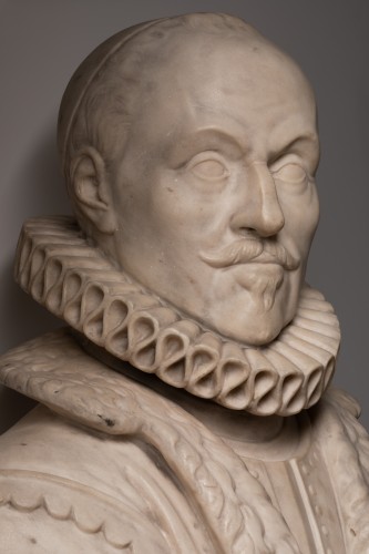 XVIIe siècle - Buste en marbre – XVIIe siècle