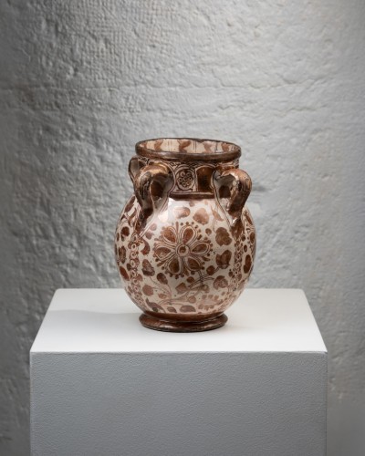 Four-handled jar Hispano-Moorish style – Manises 15th century - Porcelain & Faience Style Middle age