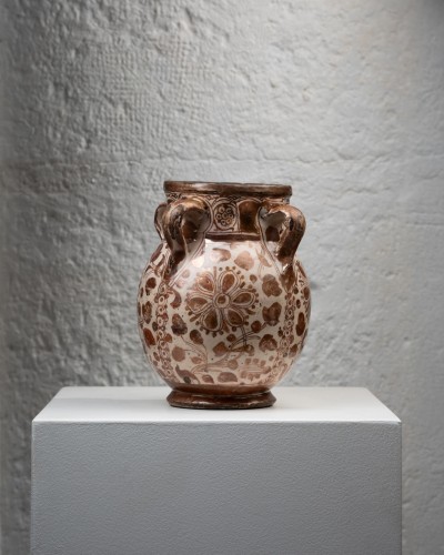 Porcelain & Faience  - Four-handled jar Hispano-Moorish style – Manises 15th century