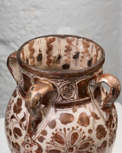 Four-handled jar Hispano-Moorish style – Manises 15th century - 