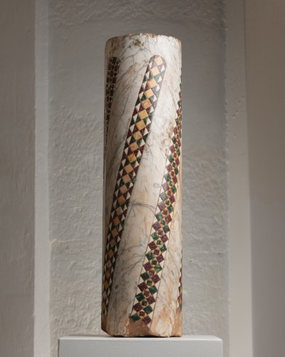 Cosmatesque Column – Lazio 13th century - Sculpture Style Middle age