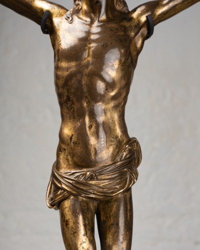 XVIIe siècle - Cristo Vivo – Bronze doré - Toscane début du XVIIe siècle