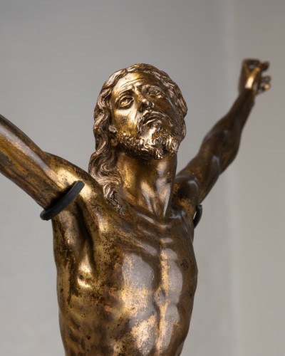 Antiquités - Cristo Vivo – Bronze doré - Toscane début du XVIIe siècle
