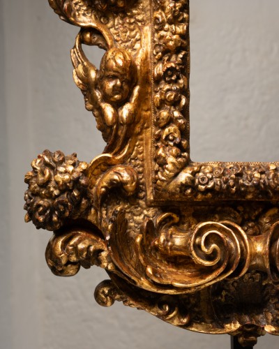 XVIIe siècle - Tabernacle en bois doré – Lombardie, Italie XVIIe siècle
