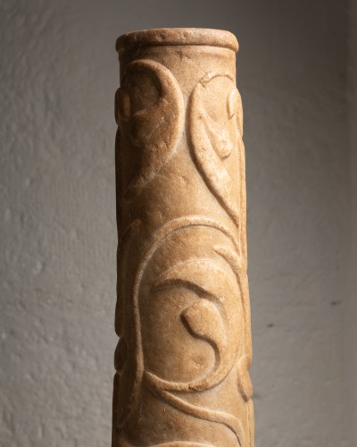Sculpture  - Byzantine-inspired Romanesque Column – Tuscany, Italy12th century