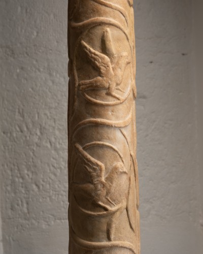 Byzantine-inspired Romanesque Column – Tuscany, Italy12th century - 