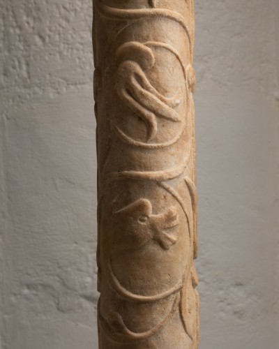 11th to 15th century - Byzantine-inspired Romanesque Column – Tuscany, Italy12th century