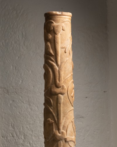 Antiquités - Byzantine-inspired Romanesque Column – Tuscany, Italy12th century