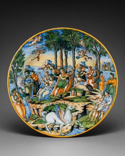 Il Monte Parnaso – Urbino 16th century - Porcelain & Faience Style Renaissance