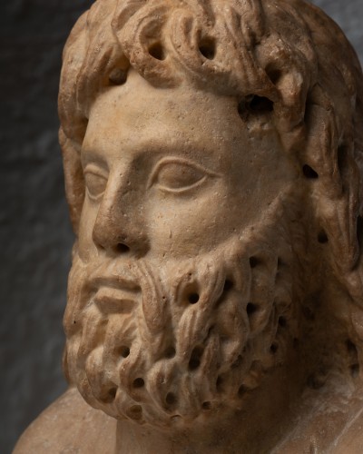 BC to 10th century - Marble sculpture of Christ the Philosopher – Early Christian 4th century 
