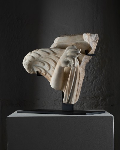 BC to 10th century - Relief fragment depicting Nike, Roman Empire 3rd century