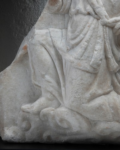 Fragment of a marble relief depicting a winged genius, 2nd–3rd century - 
