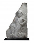 Fragment de relief en marbre représentant un génie ailé, IIe-IIIe siècle