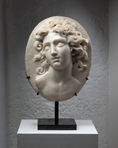 Sculpture Sculpture en Marbre - Paire de médaillons en marbre – Nord de l’Italie  XVIIe siècle