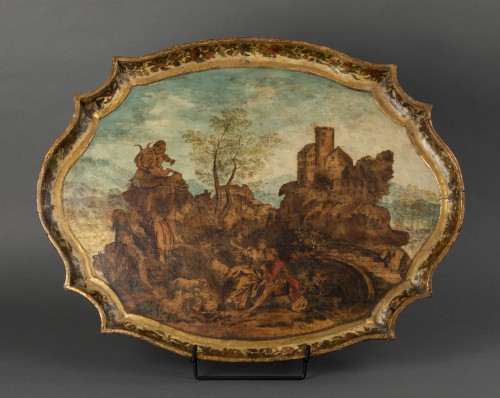 Wooden tray and arte povera - The Marche, Italy early 18th century - 