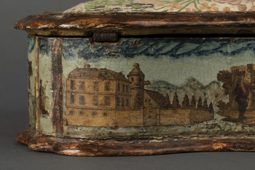  - Sewing box made of wood and arte povera - Veneto Early 18th century