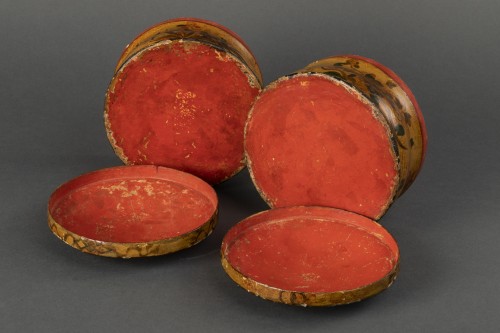 18th century - Pair of cartapesta boxes - Italy early 18th century