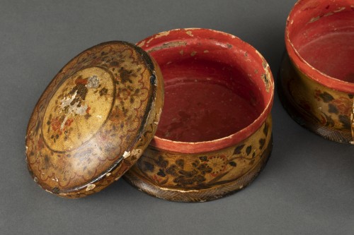 Pair of cartapesta boxes - Italy early 18th century - 