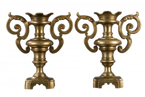 Pair of decorative elements - Italy 17th century