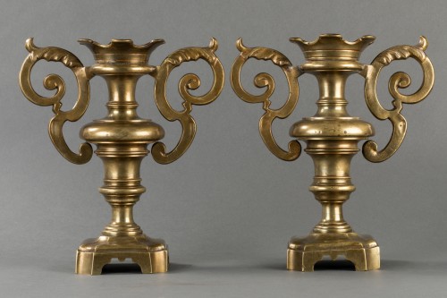 Paire d’éléments décoratifs - Italie XVIIe siècle - Objet de décoration Style 