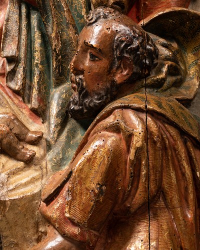 Deux panneaux de retable - Renaissance Espagnole XVIe siècle - Galerie Alexandre Piatti