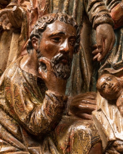 Antiquités - Deux panneaux de retable - Renaissance Espagnole XVIe siècle