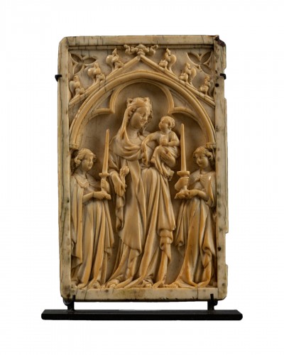 Left sheet of a diptych  in Ivory - France - circa 1340