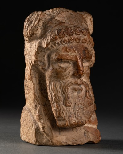 Sommet de pilier hermaïque représentant Dionysos - Empire Romain I/IIe siècle ap J.C - 