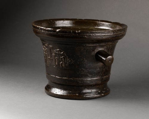 Middle age - Bronze mortar - France - Circa 1500