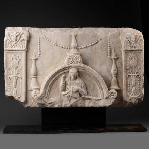 Sculpture  - Marble bas-relief - Italy 15th century